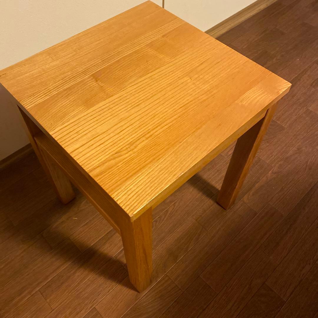 無印良品　ナチュラルウッド サイドテーブル