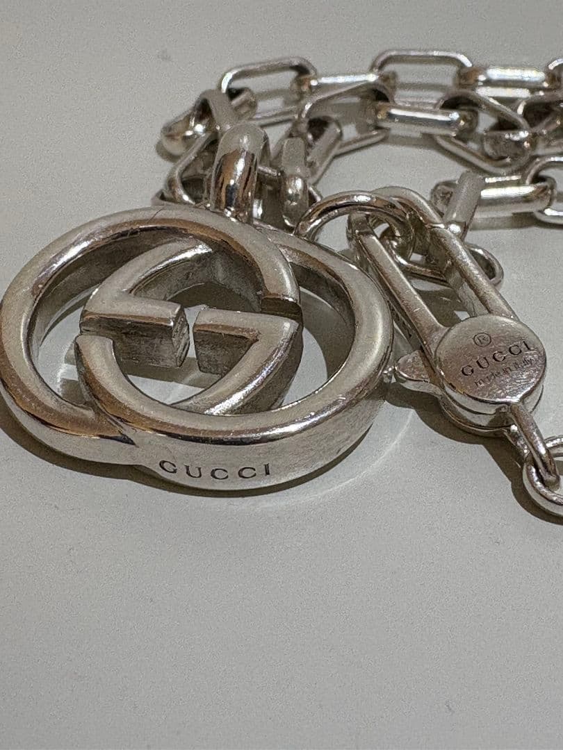 GUCCI グッチ インターロッキングネックレス【箱/ポーチ付】