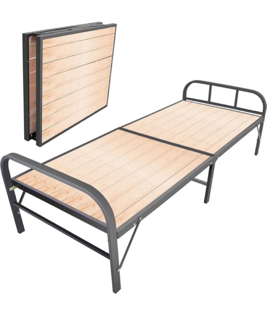 折りたたみベッド シングル LORAK 横幅80cm 耐荷重200kg