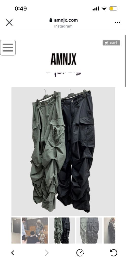 27circusカーゴパンツLサイズブラック