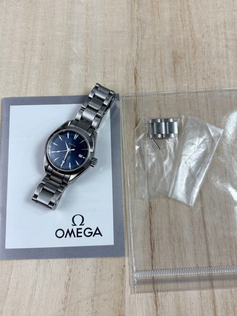 オメガ シーマスター Ref.596.1110 クォーツ電池交換済 コマ/冊子付