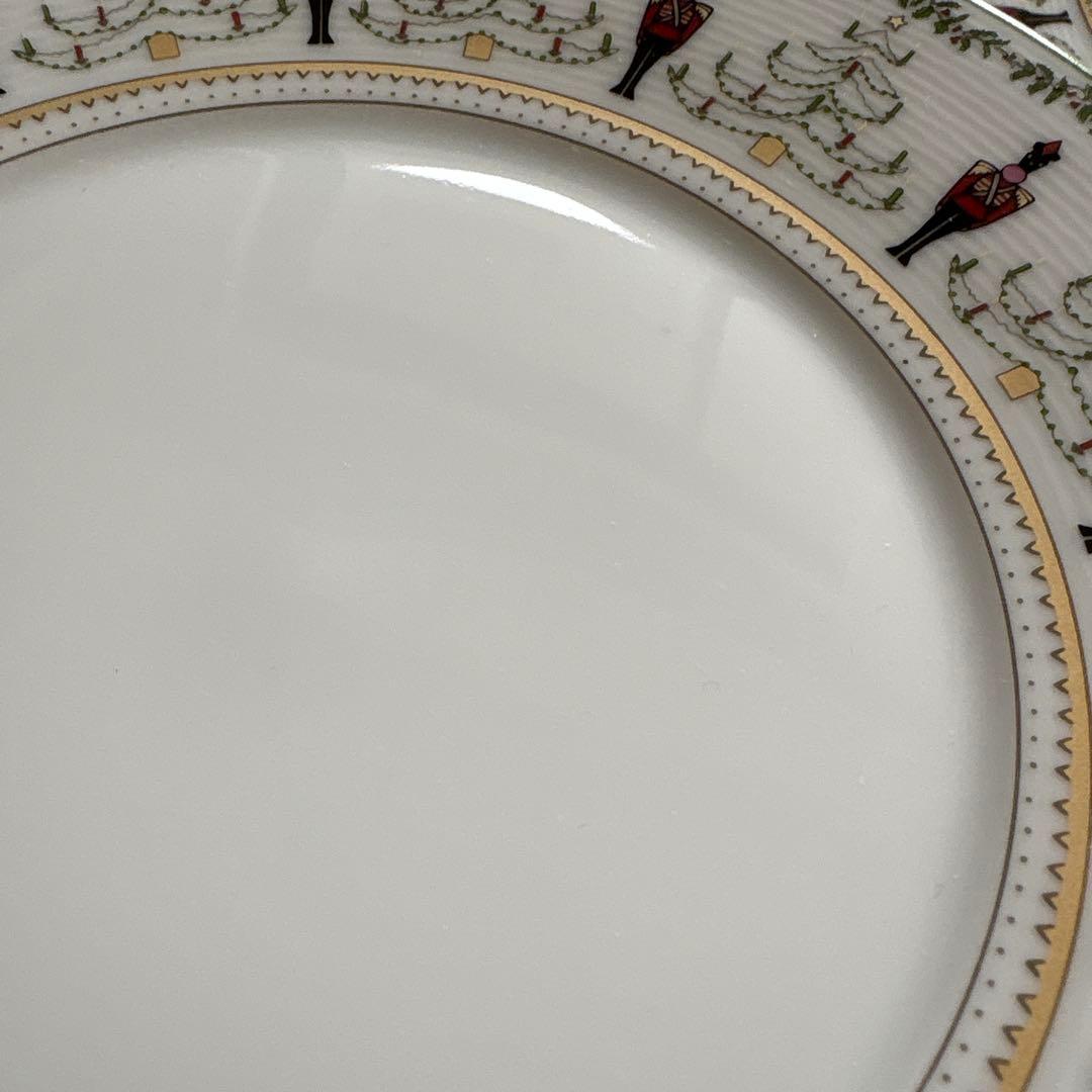 廃盤　希少　ベルナルド　リモージュ　クリスマス柄　プレート　ケーキ皿　4客