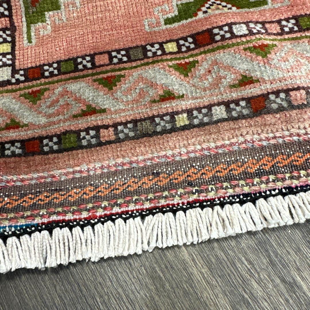 82x50cmヴィンテージ トライバル ラグトルクメン手織り絨毯