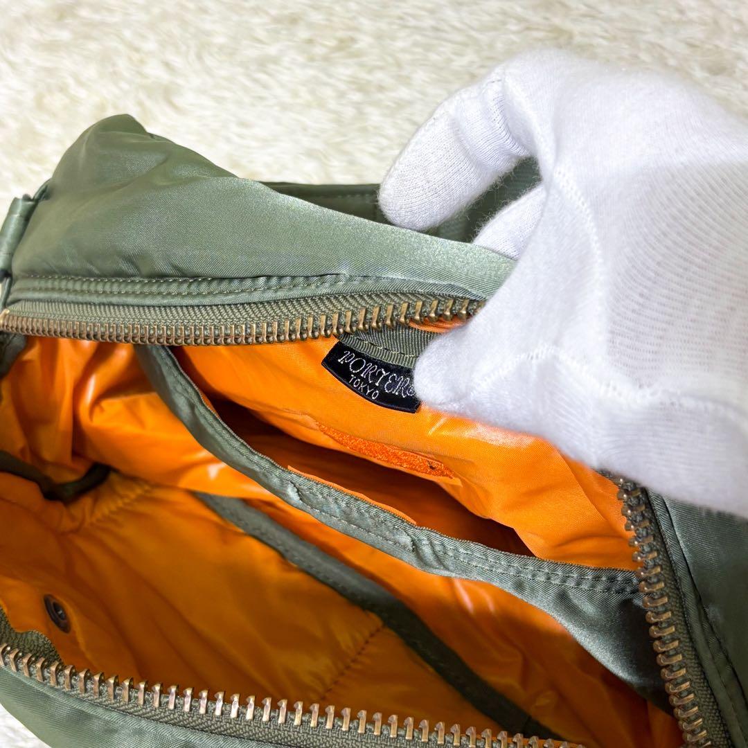 【極美品】ポーター タンカー ウエストポーチ ボディバッグ セージグリーン