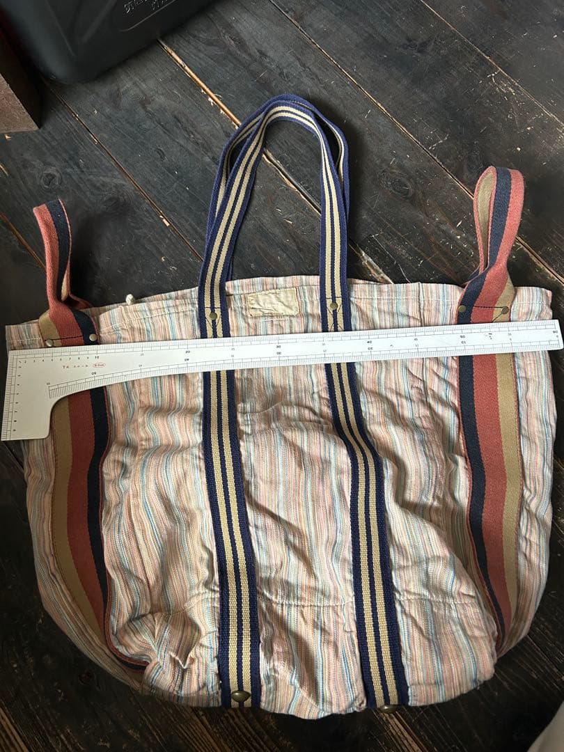 kapital/トートバッグ/キャピタル/ストライプトートバッグ/ビックトート