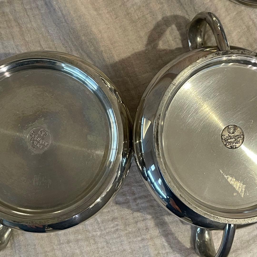 セランゴールピューター97 ティーセット3点 80年代 ヴィンテージ 超レア