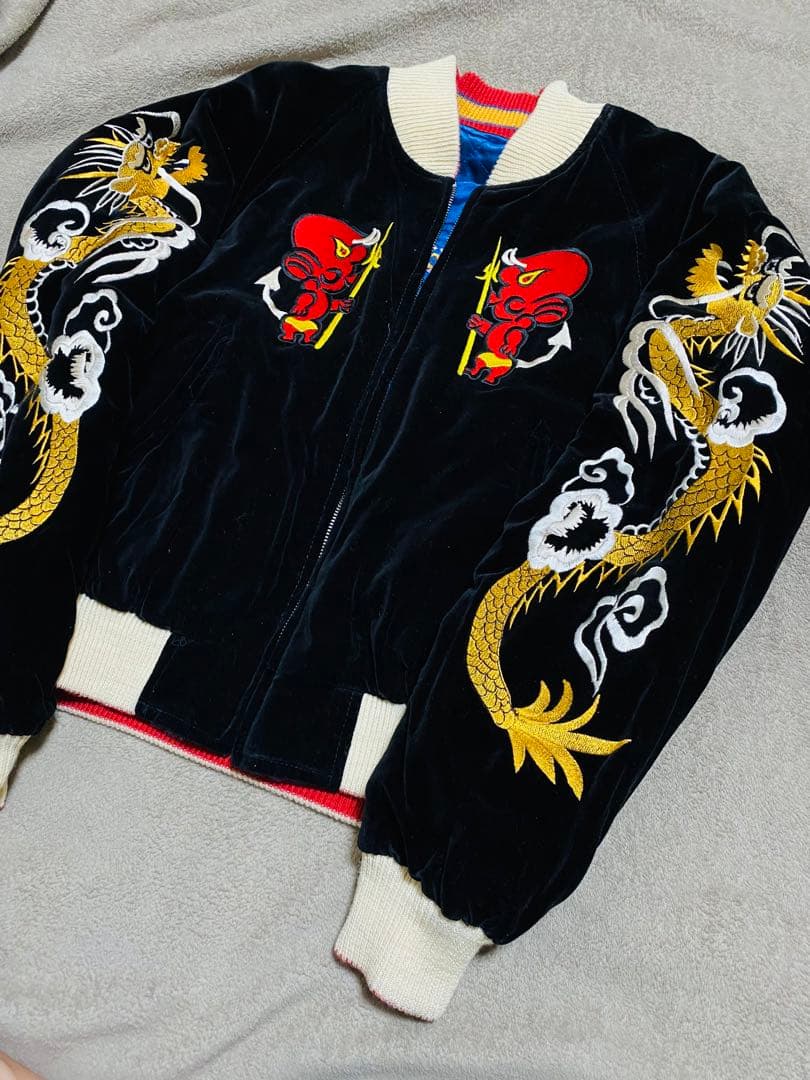 TEDMAN 別珍 ２面用 日本 スカジャン unisex レーヨン ベトジャン