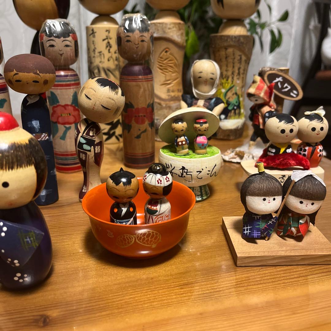 昭和レトロ　こけし　人形　伝統　まとめ売り