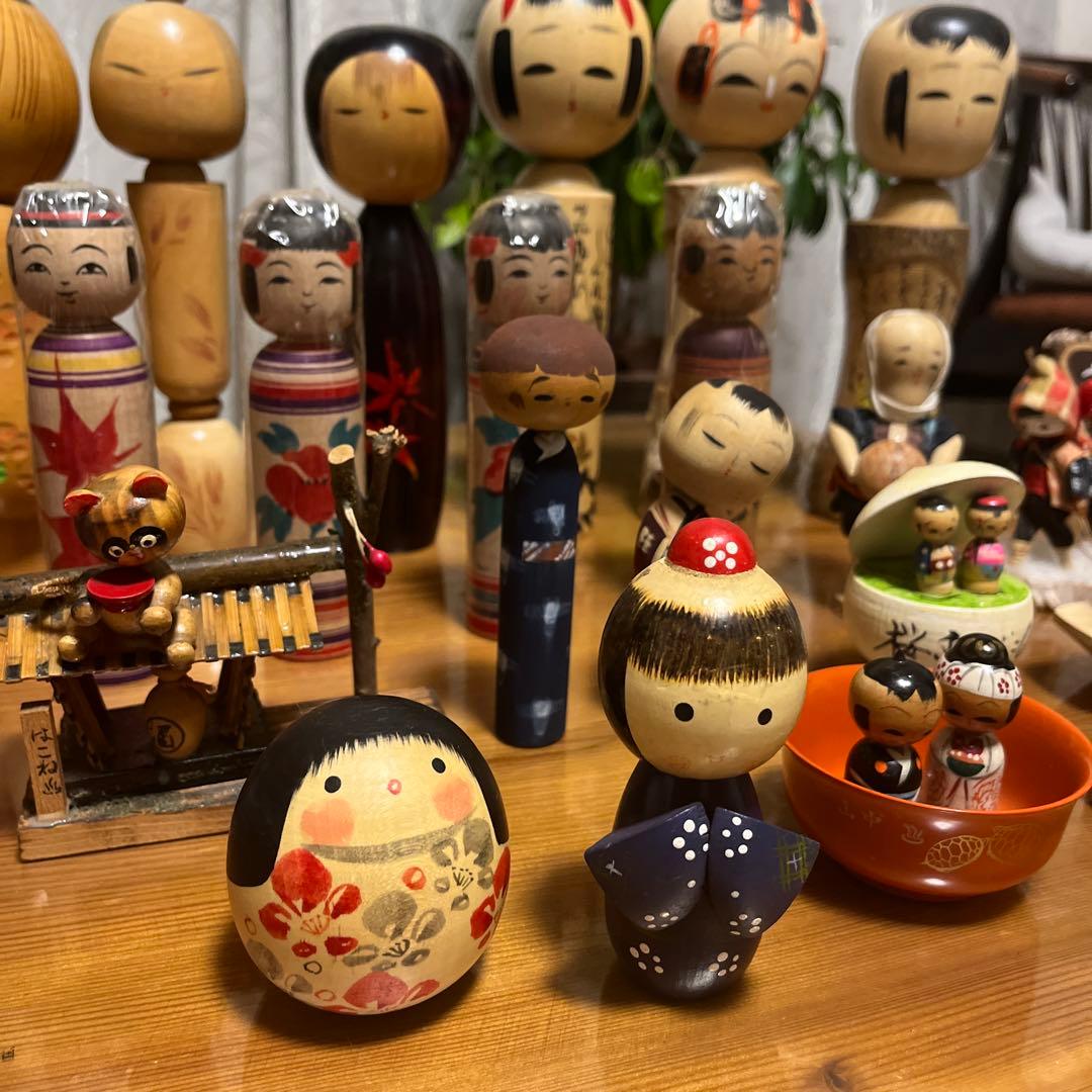 昭和レトロ　こけし　人形　伝統　まとめ売り