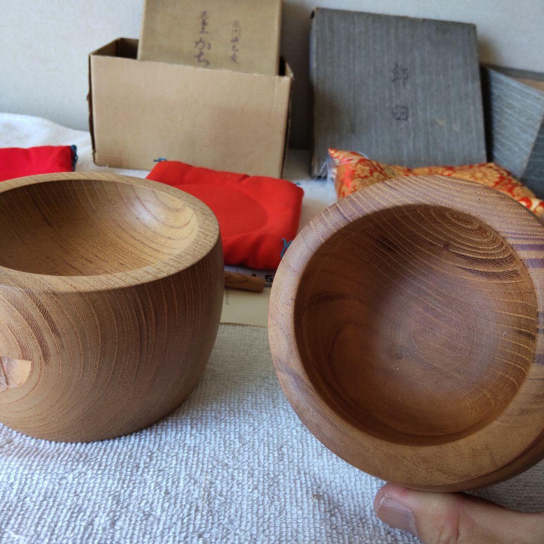 工芸品　臼と杵　3点セット　ミニサイズ　お餅つき