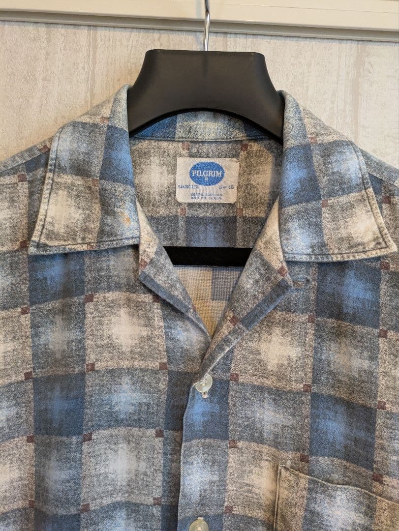 スペシャル FJ着 50s ピルグリム プリントネルシャツ ベルベルジン