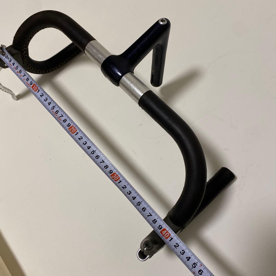 Cinelli アルミハンドル&ステム 革巻きカンパレバー付き