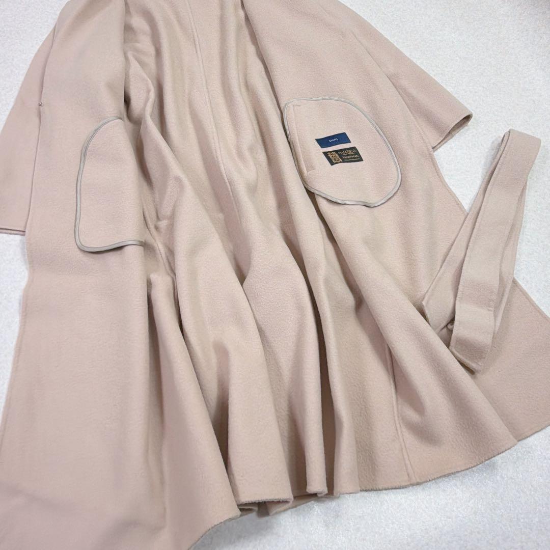 シップス MANTECO リバーコート ロング 36 ゆったり　ピンク