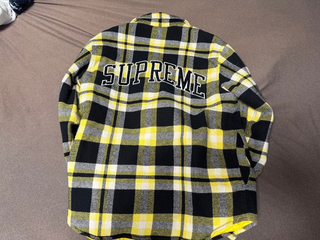 トップス Supreme Quilted Arc Logo Flannel Shirt