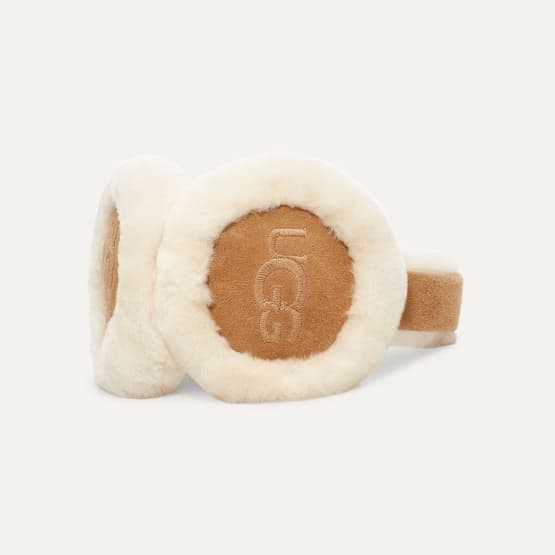 【新品】UGG シープスキン エンブロイダリー イヤーマフ