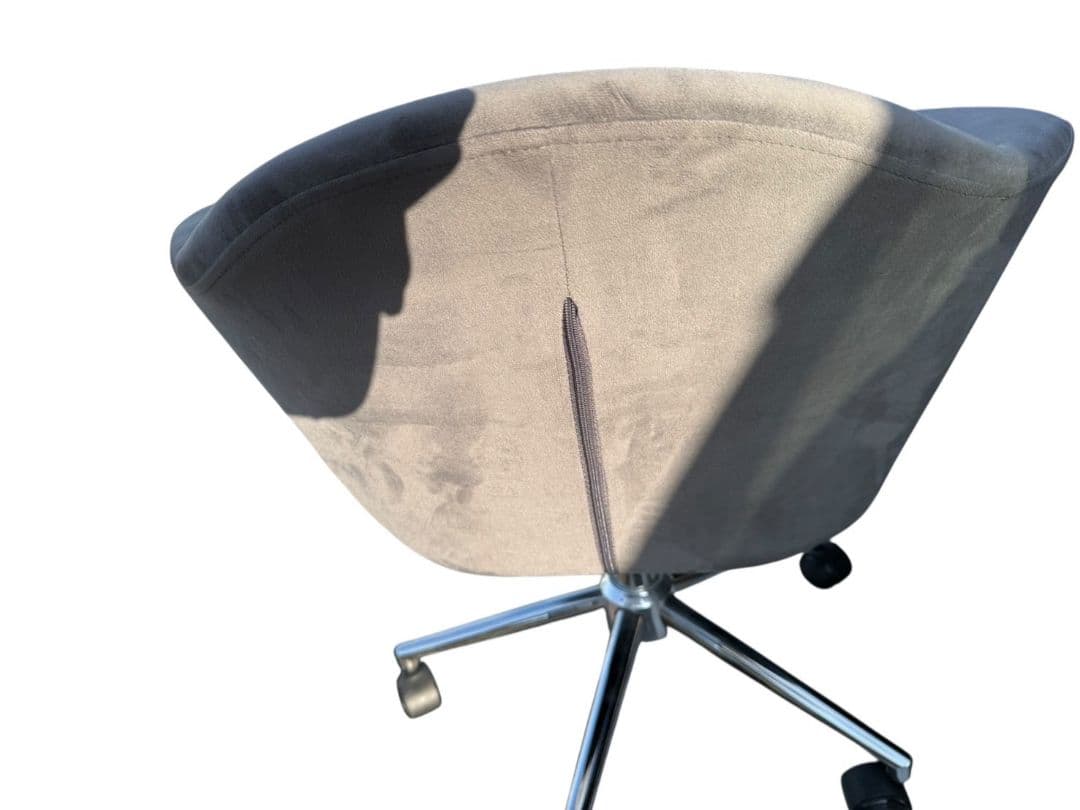 LOWYA オフィスチェア ベロア調 キャスター