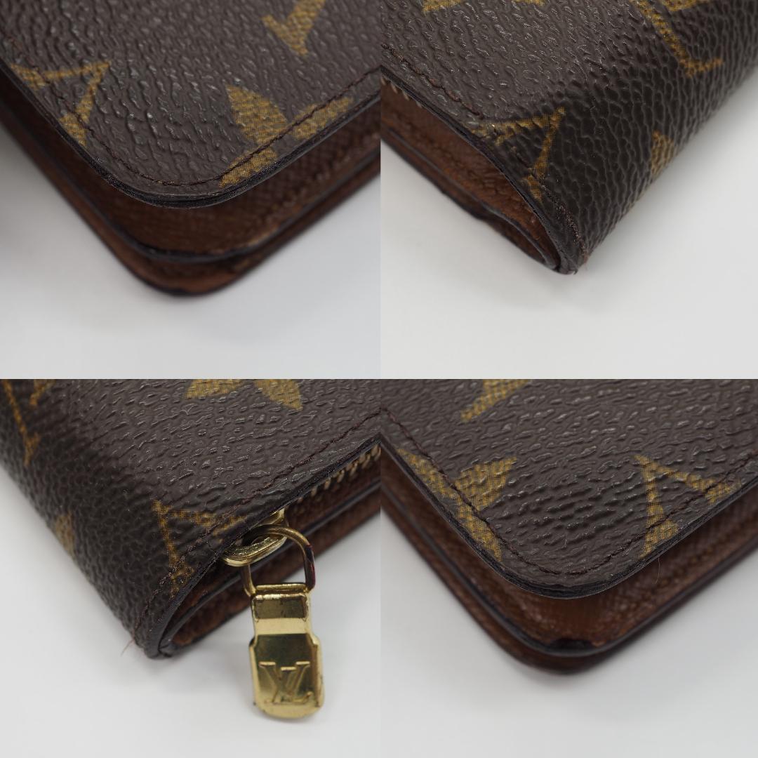 ルイヴィトン モノグラム ポルトパピエ ジップ 二つ折り財布