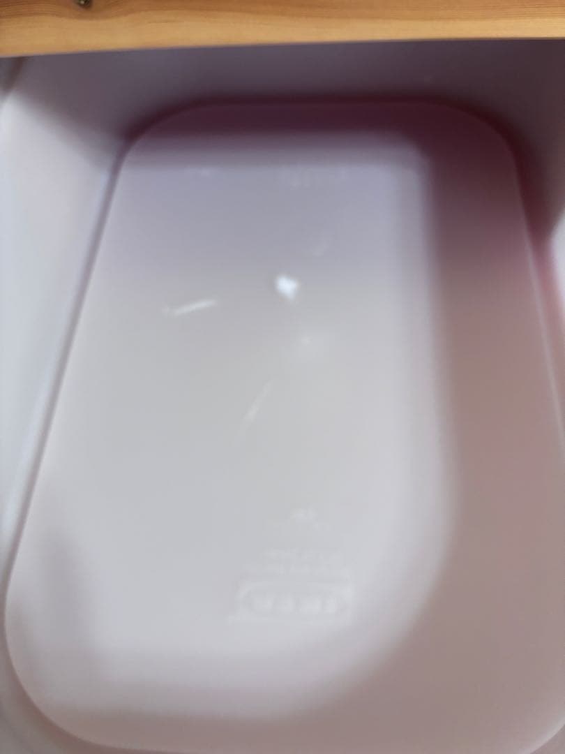 木製収納ラック 赤白ボックス付き