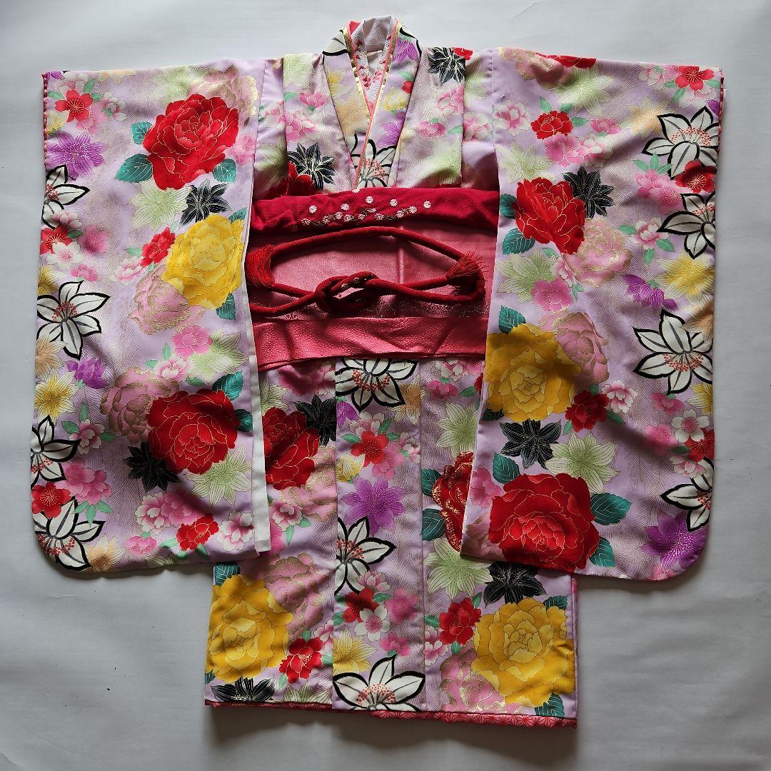 753　7才着物セット　女の子レンタル使用の処分品