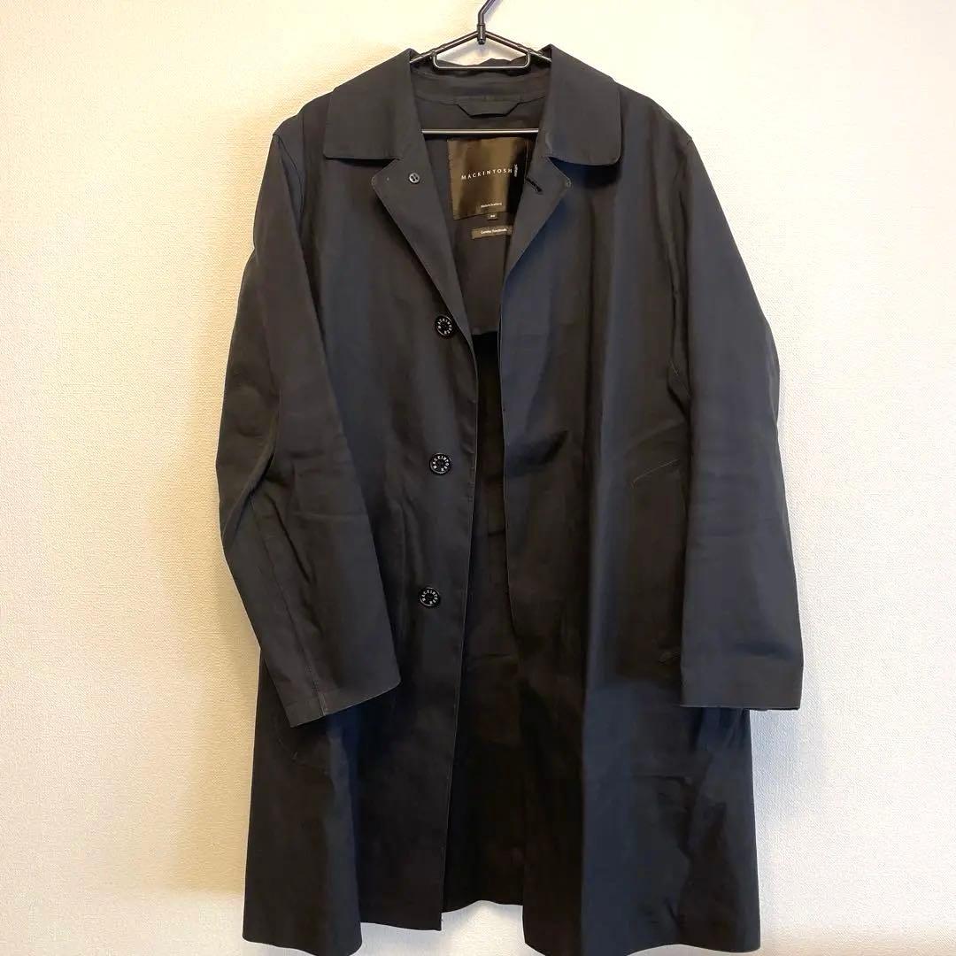MACKINTOSH ゴム引きコート　ブラック　細身ダンケルド　サイズ40