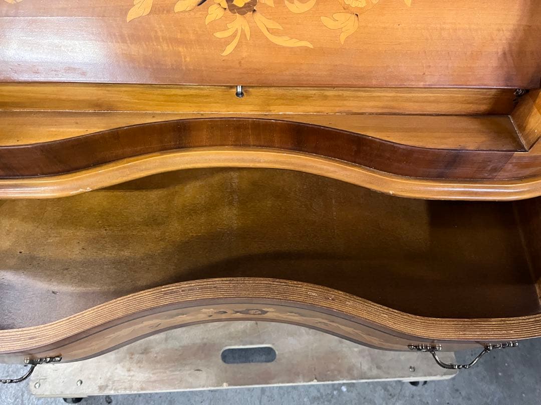 イタリア家具　象嵌　ライティングビューロー　アンティーク　デスク　北欧　机