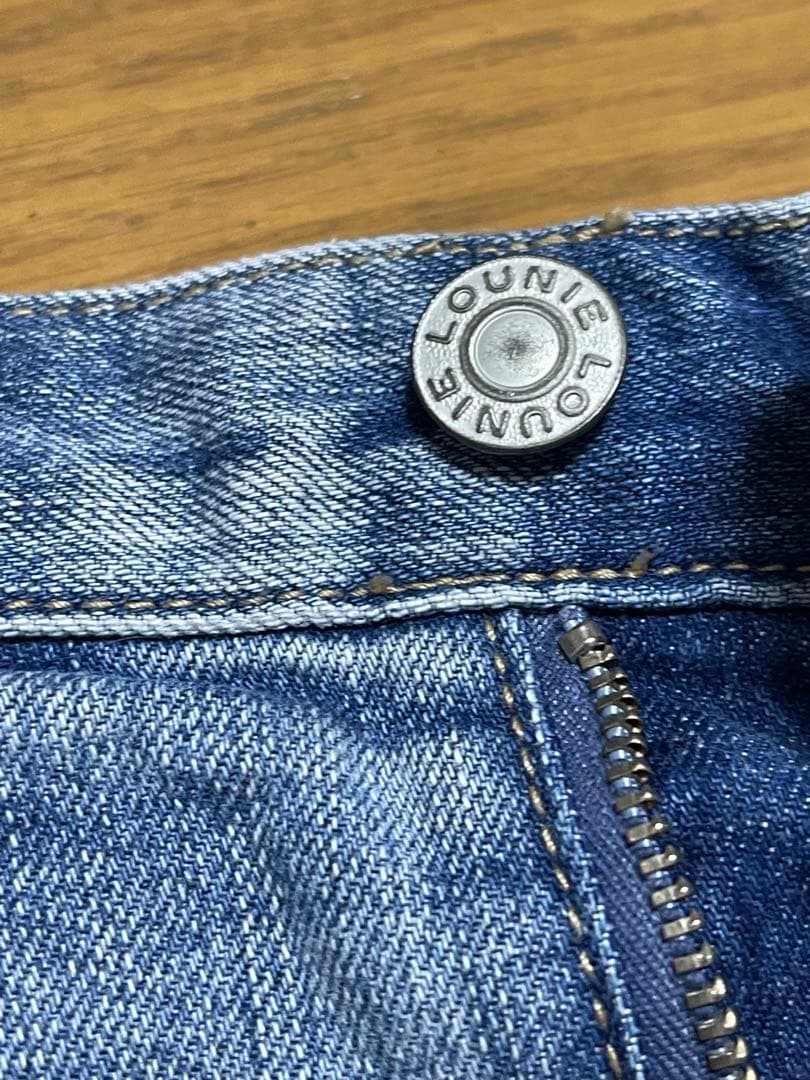 LOUNIE パールつきデニムスカート