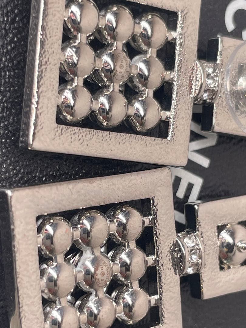 【極美品】CHANEL EARRINGS ココマーク メタルパール ピアス