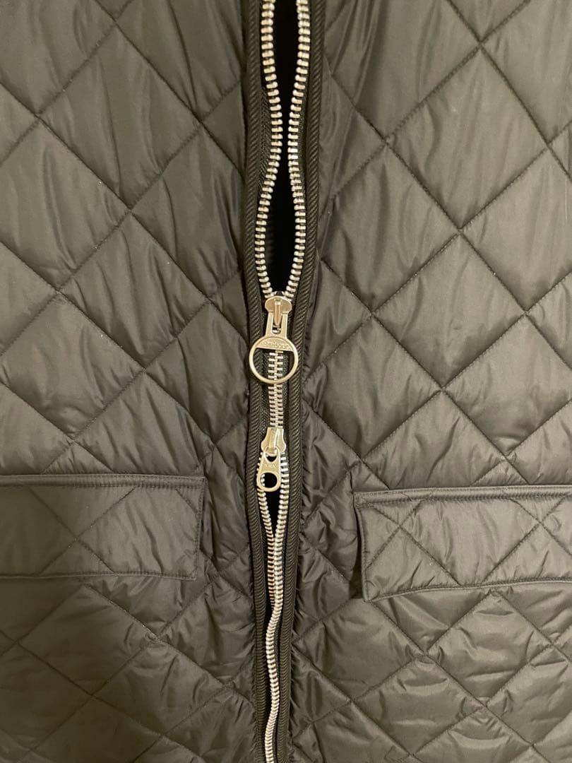 Barbour キルティングジレ BLACK