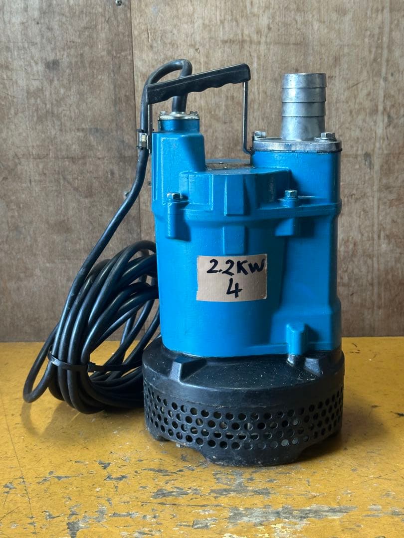4. ツルミ 水中ポンプ KTV2-22 三相 200V 50Hz 2.2KW