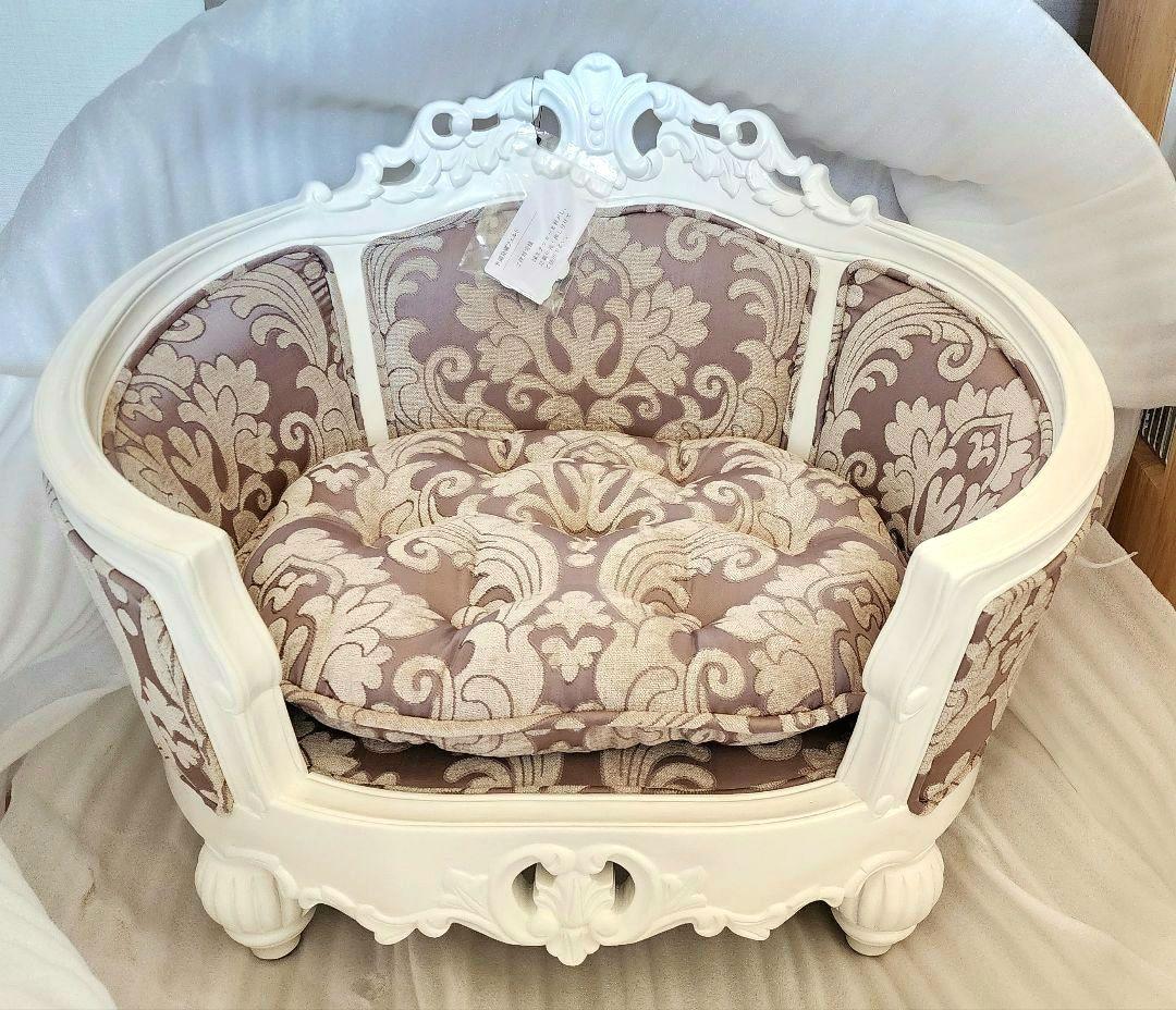 高級 フレンチ ロココ ミニ ソファー 飾り スーパードルフィー 子供 ペット