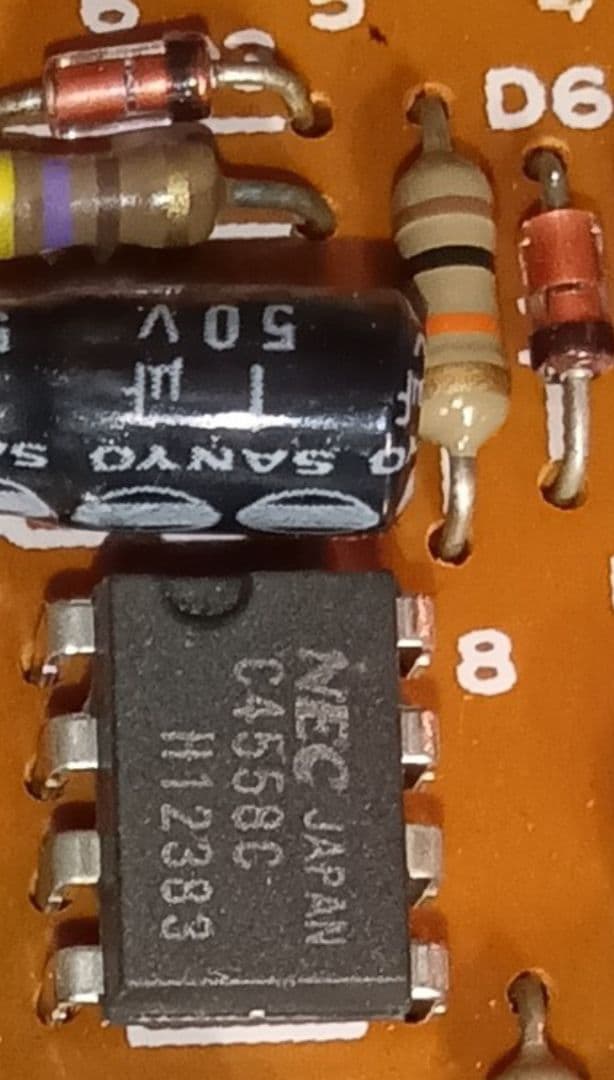 BOSS SD-1 81'極初期　オペアンプNEC　 C4558C　A基盤