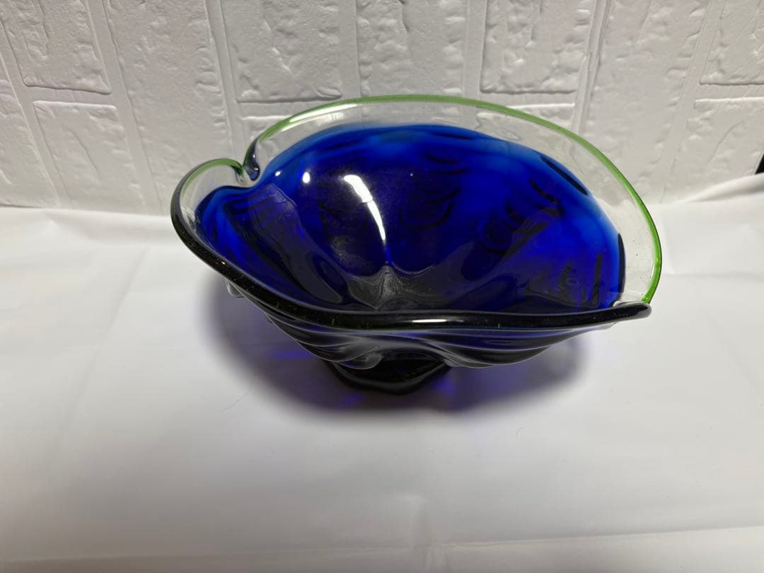 【稲嶺盛吉】琉球ガラス　深皿①