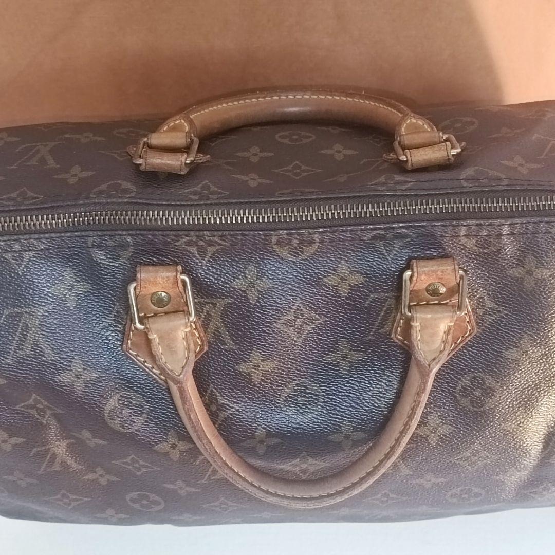 【Louis Vuitton モノグラム】スピーディ35　南京錠・紙袋リボン付き