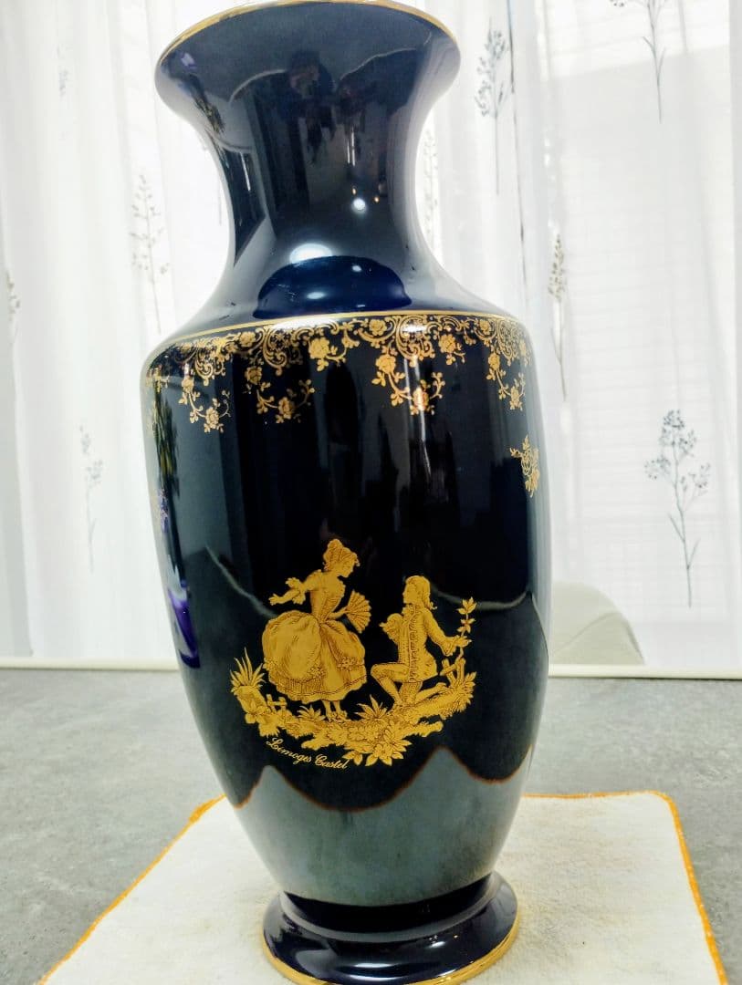 Limoges Castel 22Kゴールド花瓶