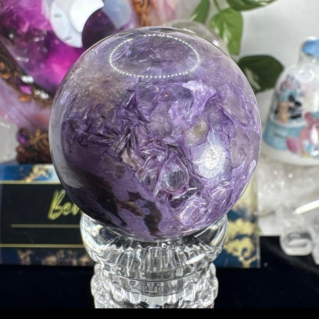 高品質 チャロアイト♡シリカ共生スフィア♡No.2347