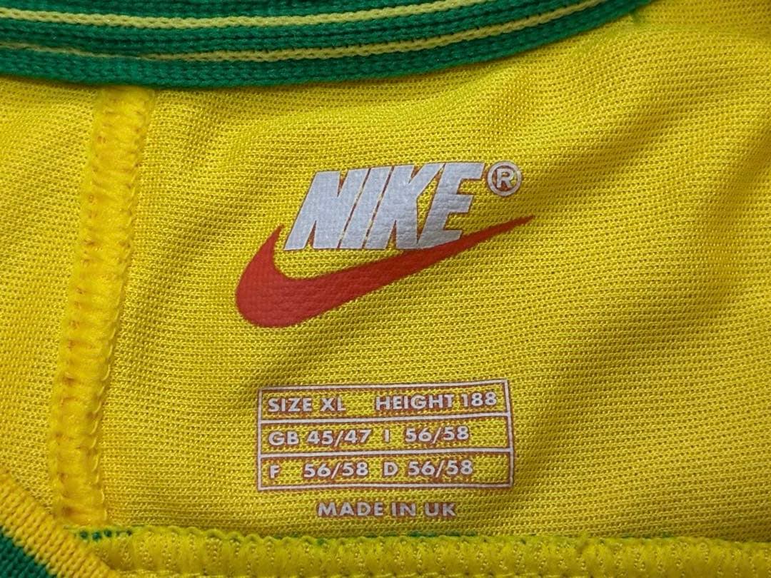 【正規品・新品】Nike 1998 ブラジル代表 9: ロナウド サイズXL