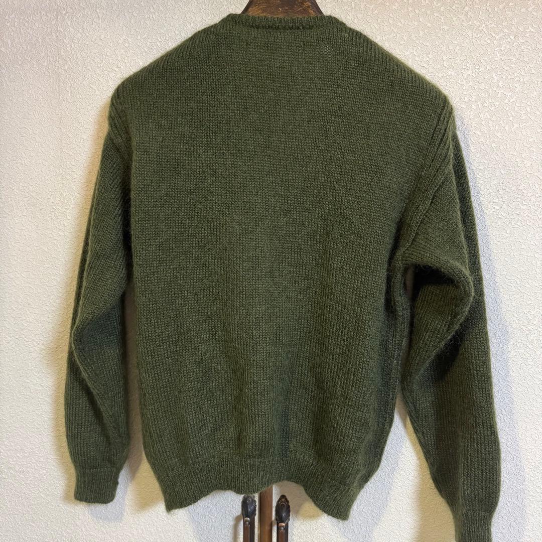 Time is on モヘアカーディガン　アンティークダークオリーブ