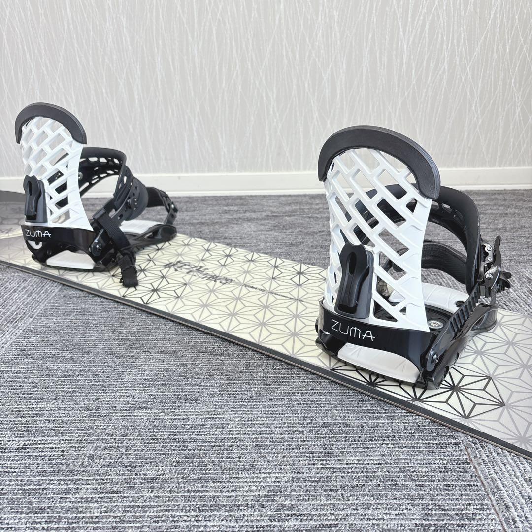 59美品❗️超豪華❗️眞空雪板等/ 風眞モデル メンズスノーボードセット★155cm