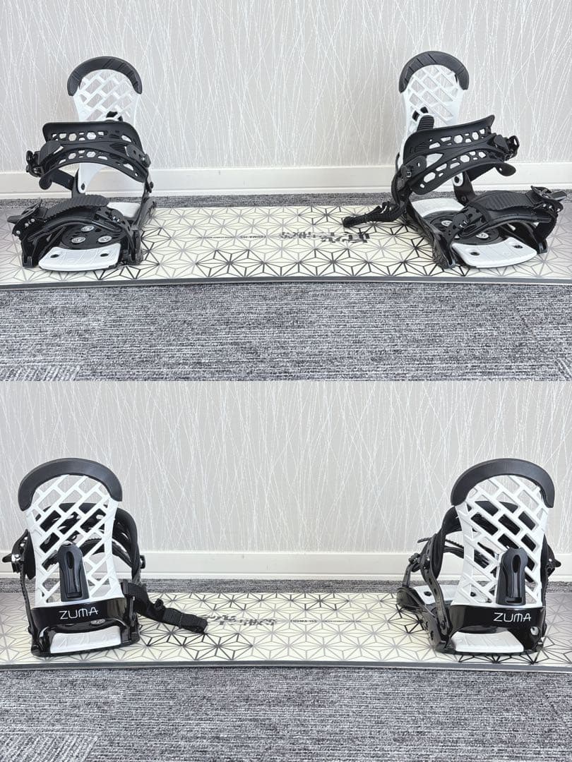59美品❗️超豪華❗️眞空雪板等/ 風眞モデル メンズスノーボードセット★155cm