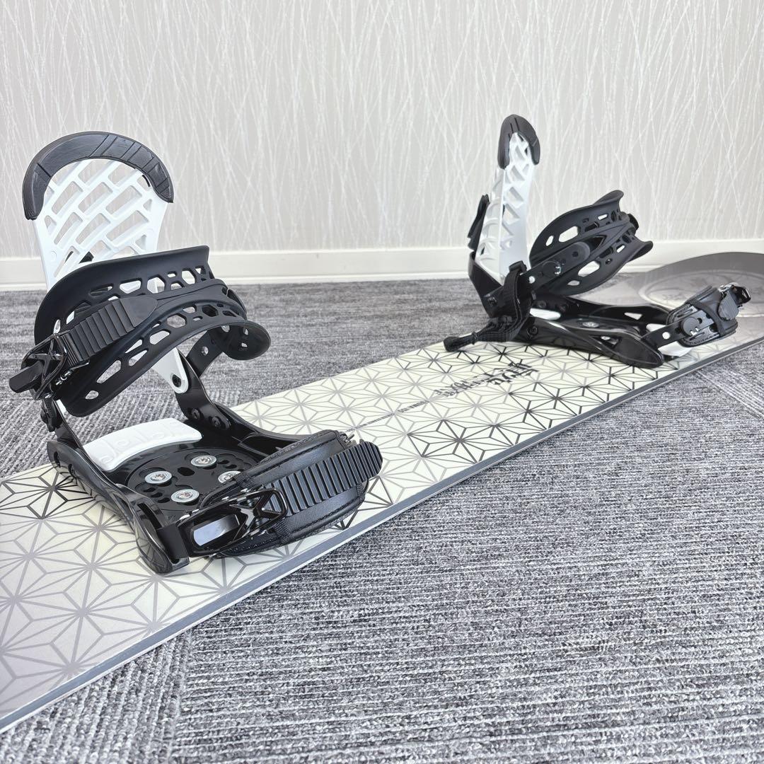 59美品❗️超豪華❗️眞空雪板等/ 風眞モデル メンズスノーボードセット★155cm