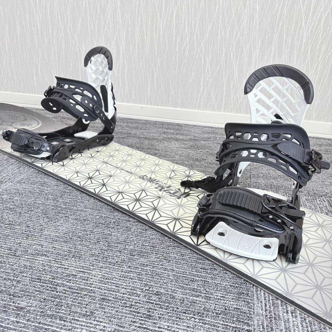 59美品❗️超豪華❗️眞空雪板等/ 風眞モデル メンズスノーボードセット★155cm