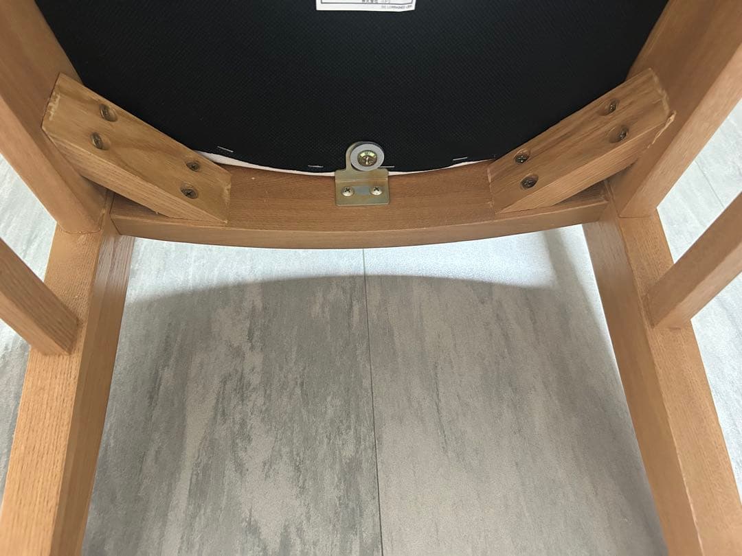 【2脚セット】ニトリ 食卓椅子 ロレイン2 ライトブラウン