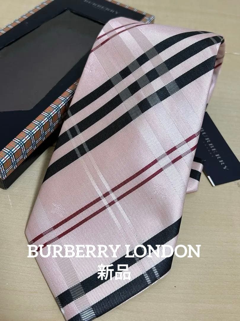 【新品】BURBERRY LONDONシルクネクタイ