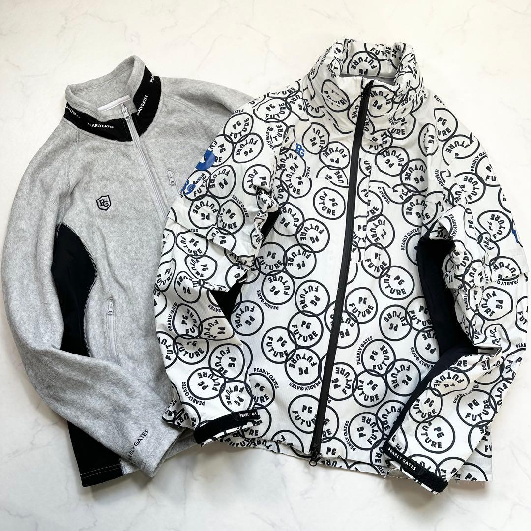 4WAY 近年モデル◎パーリーゲイツ ナイロンブルゾン フリースセット メンズ4