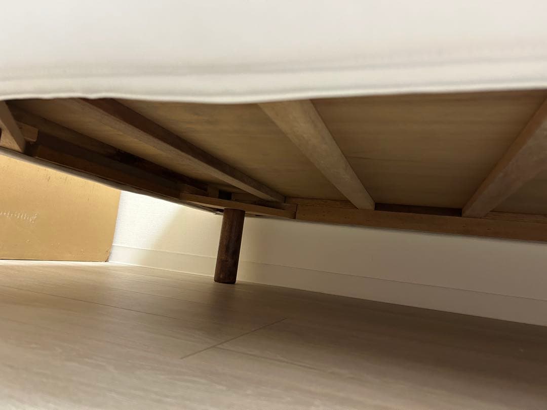 送料込　無印良品　脚付マットレス　ポケットコイル　（洗えるカバー）シングルベッド