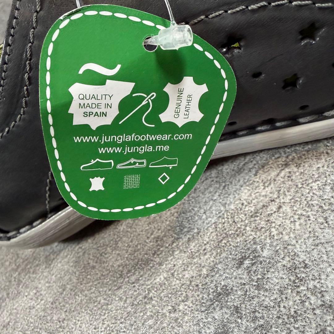 極美品　Jungla ジャングラ　レザースニーカー　スリッポン　ブラック