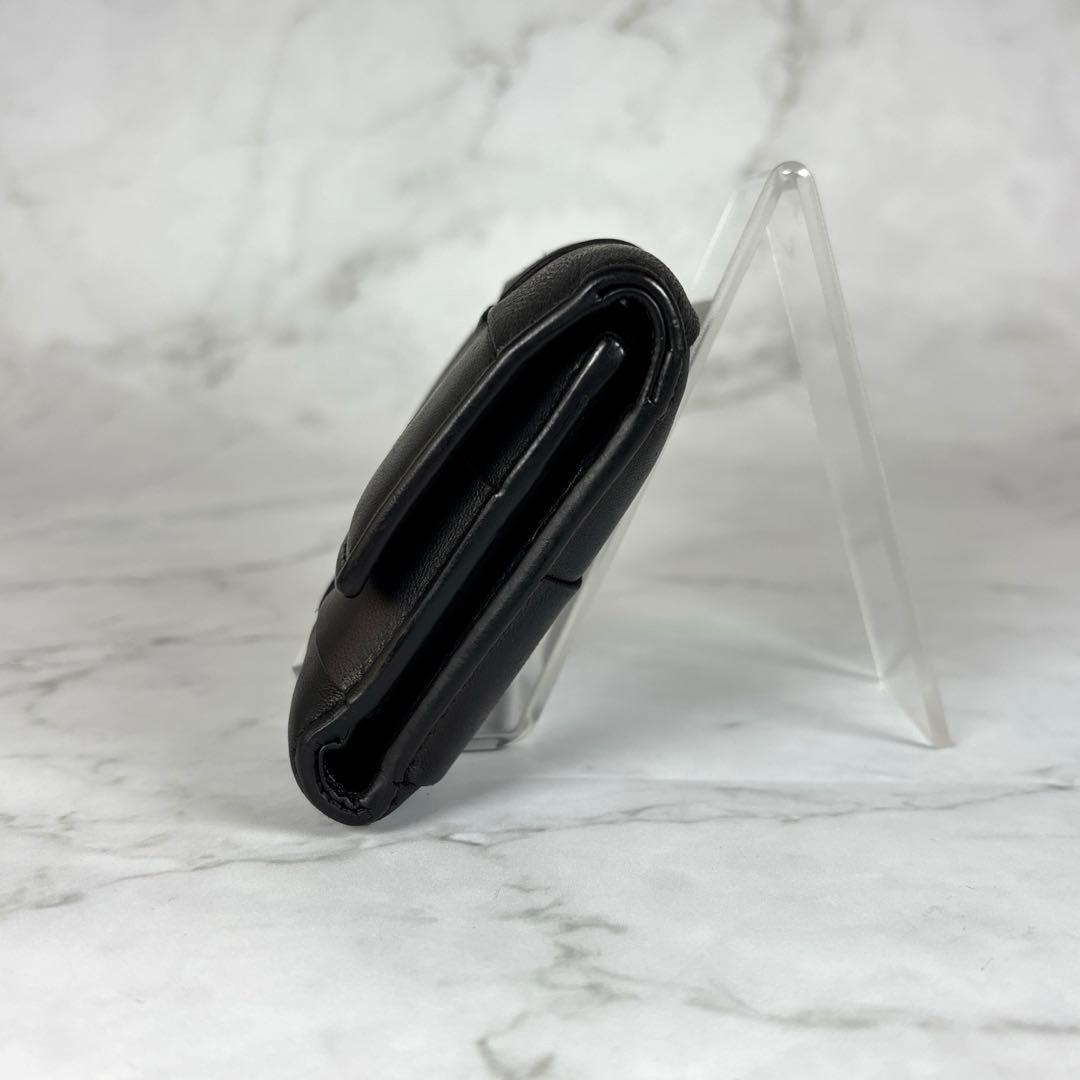 BOTTEGA VENETA ブラック 3つ折り 財布 カセット