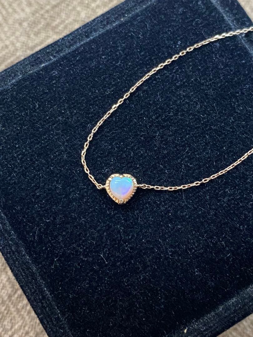 エテ k10 ハート オパールブレスレット