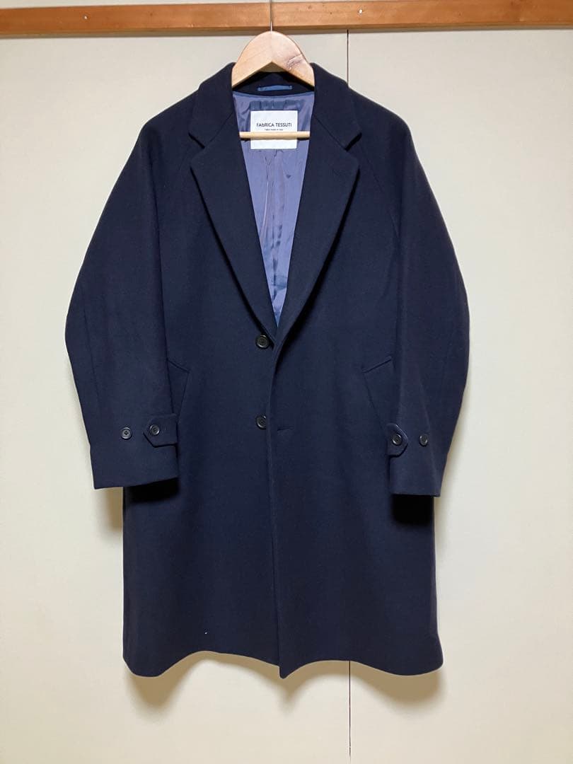 FAbRICA TESSUTI メルトンチェスターコート green lavel