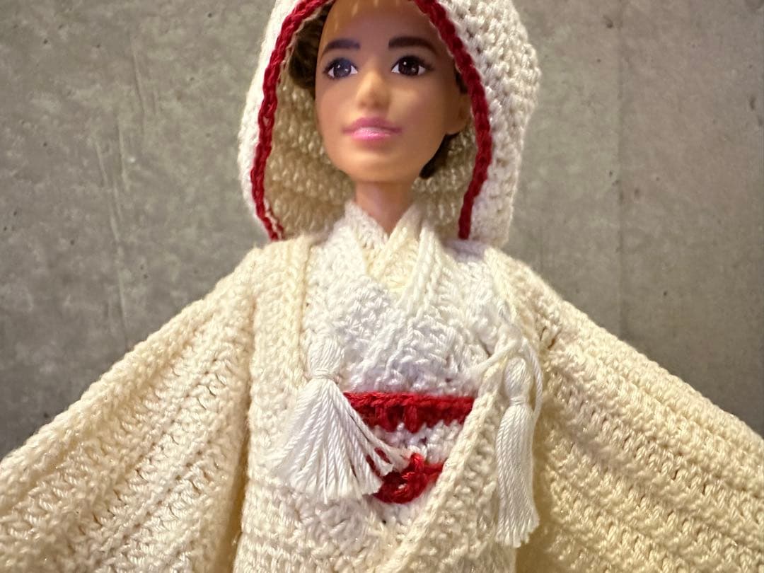 結婚式 和装バービー Handmade Wedding Kimono Dolls